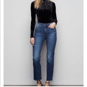 Good American Good Straight Blue Jeans